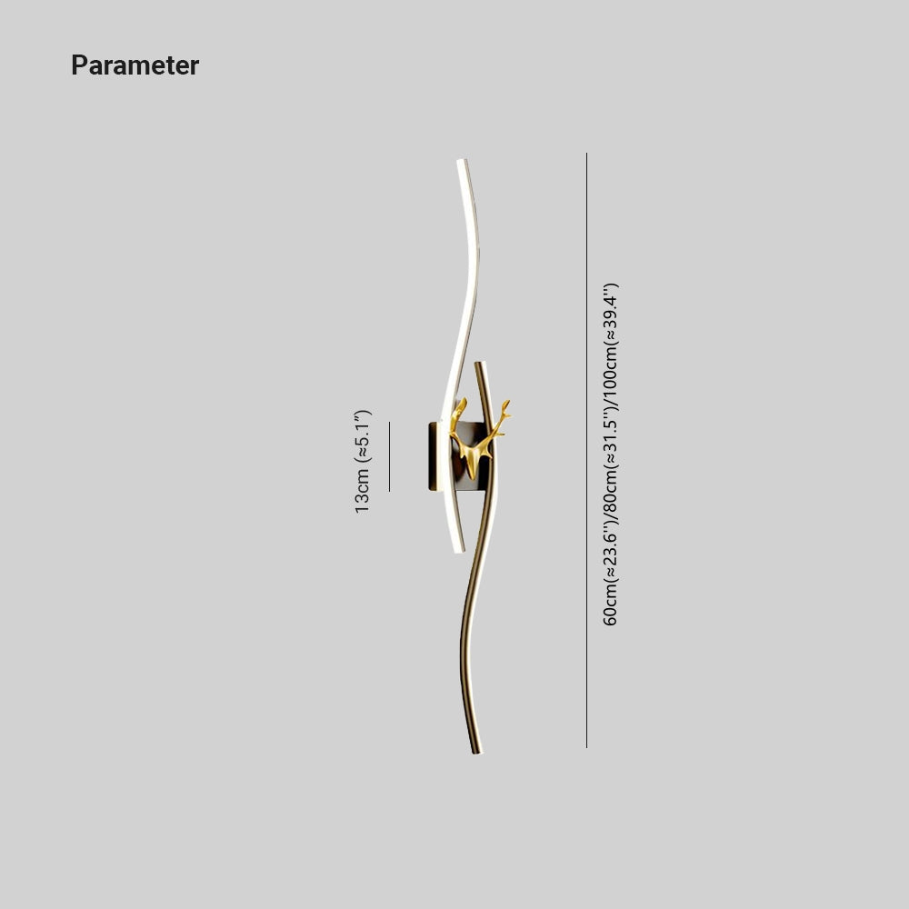 TwilightBranch | Gebogen LED wandlamp