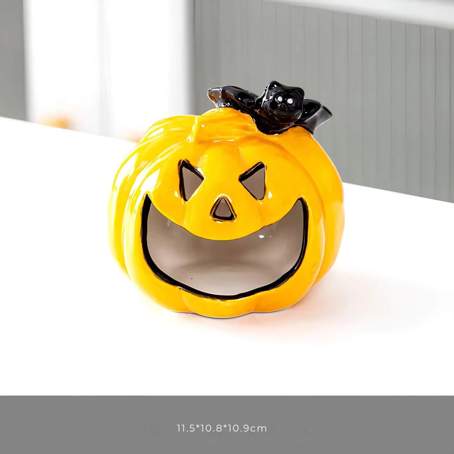 Pompoen lantaarn van keramiek - Halloween decoratie