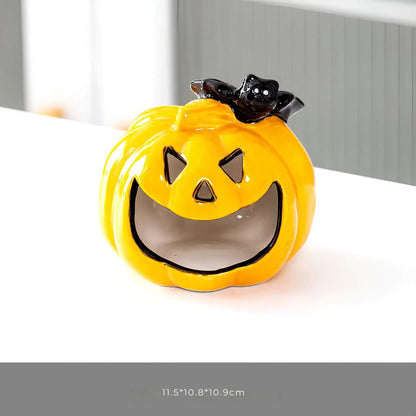 Pompoen lantaarn van keramiek - Halloween decoratie