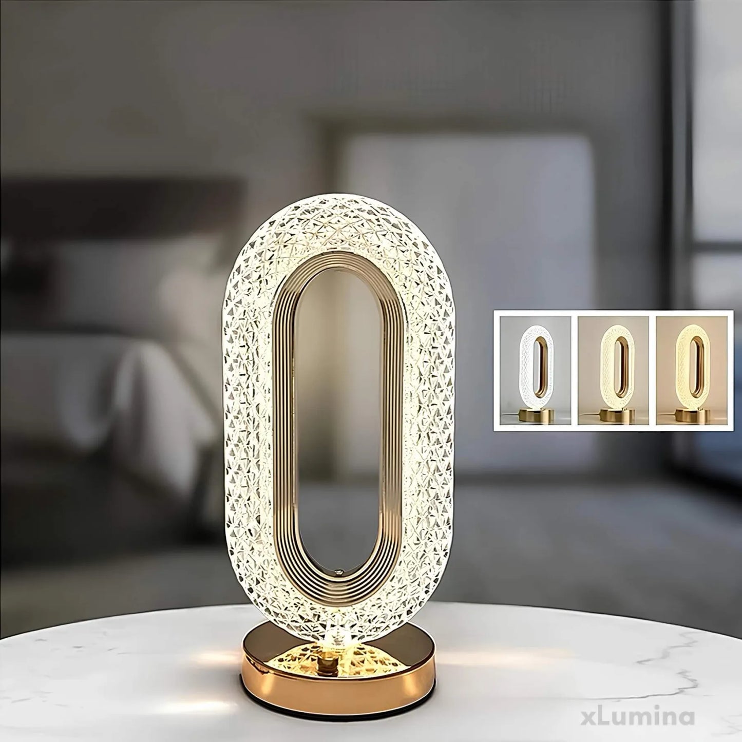 Kristallen lamp - LED tafellamp