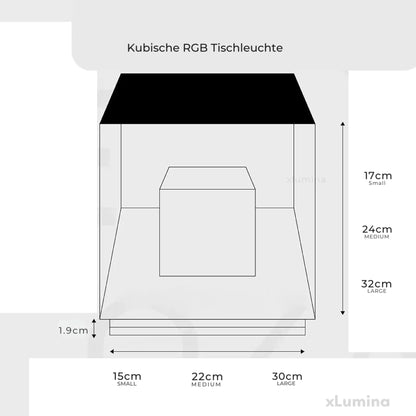 Cubic RGB tafellamp - Modern ontwerp met kleurverandering