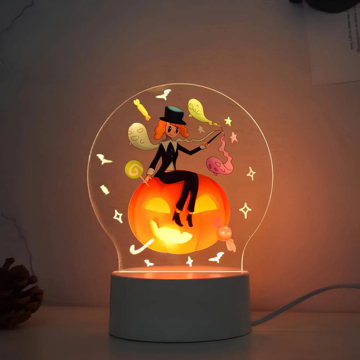 Feeërieke pompoenverlichting - Halloween-decoratie