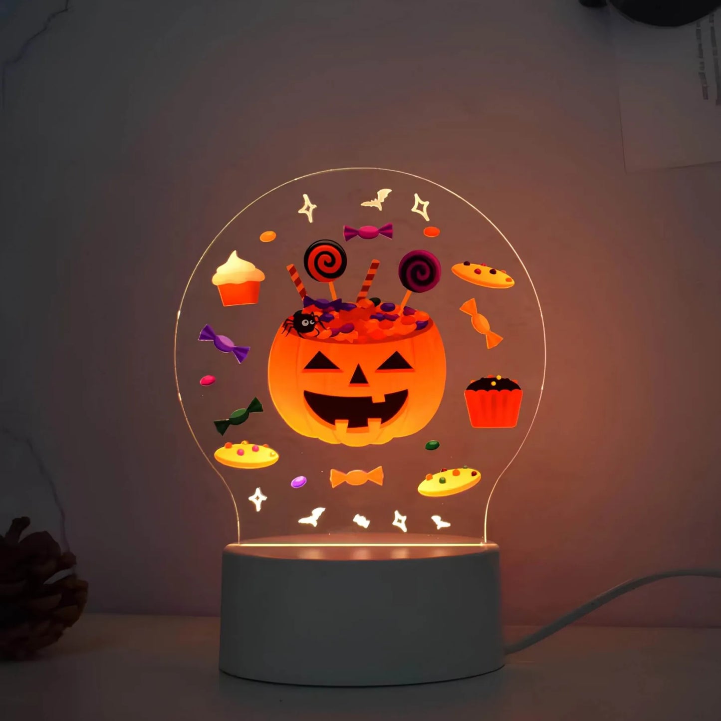 Feeërieke pompoenverlichting - Halloween-decoratie