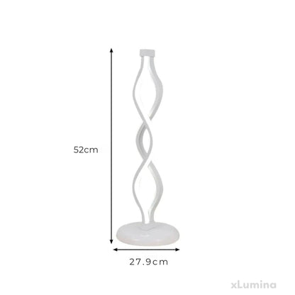 LichtElegance - LED witte spiraal tafellamp