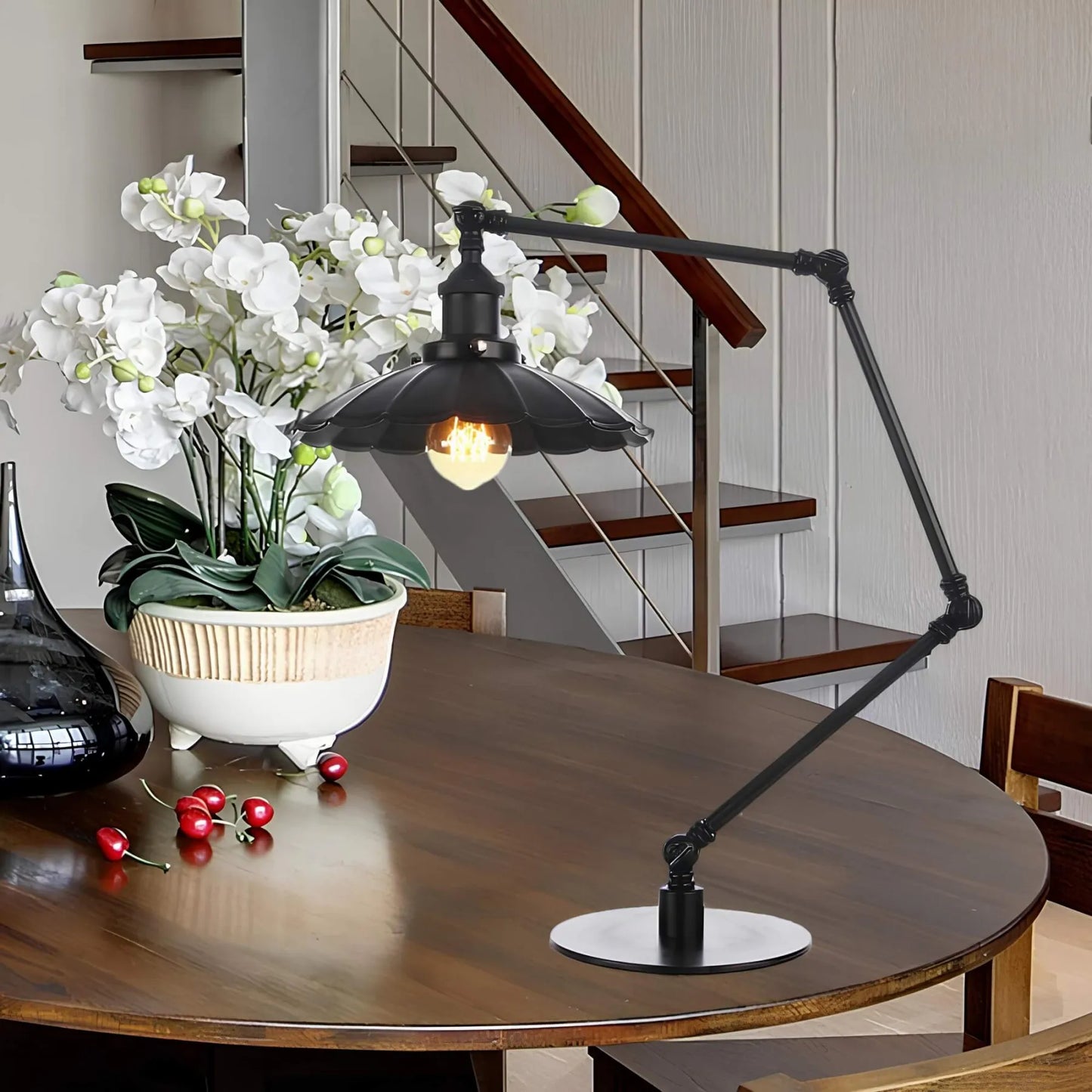 Lichtstil Vintage Lamp - Verstelbare metalen tafellamp
