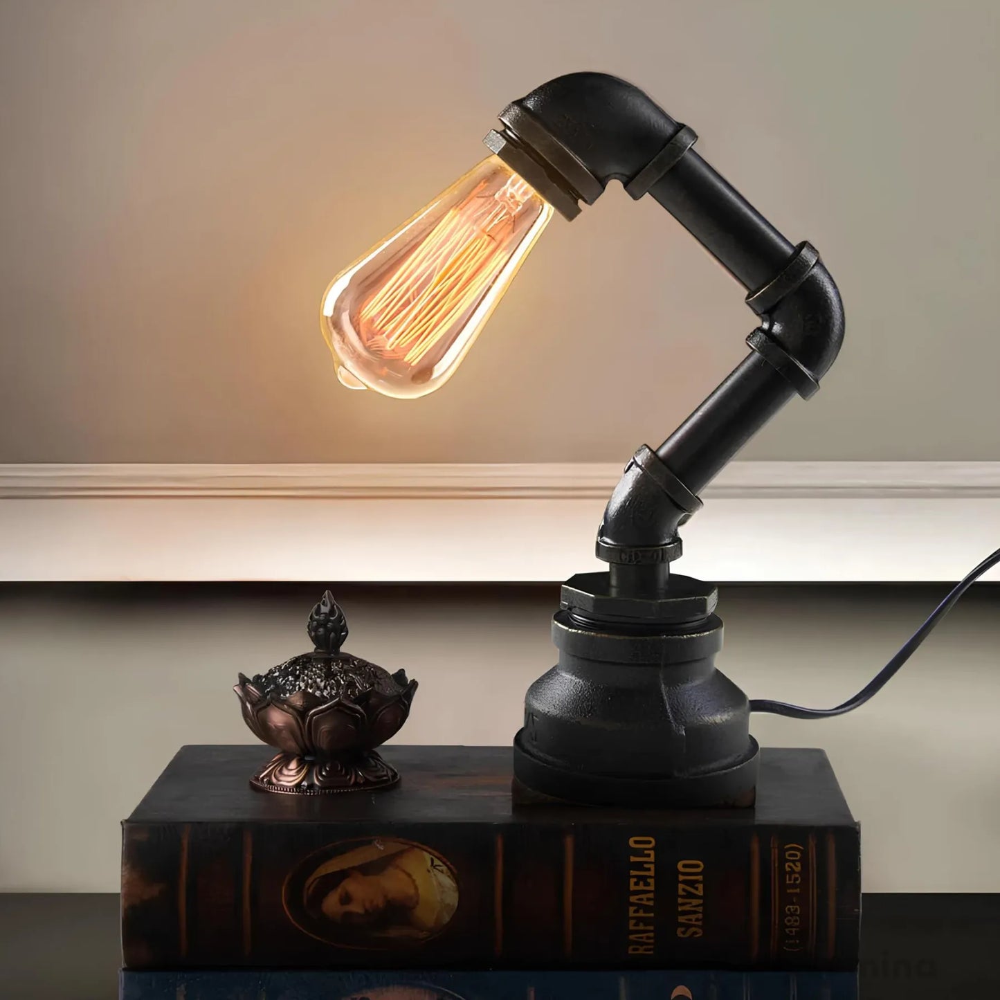 LiquidLuxe - Creatief ijzer, waterwerk verlichting tafellamp