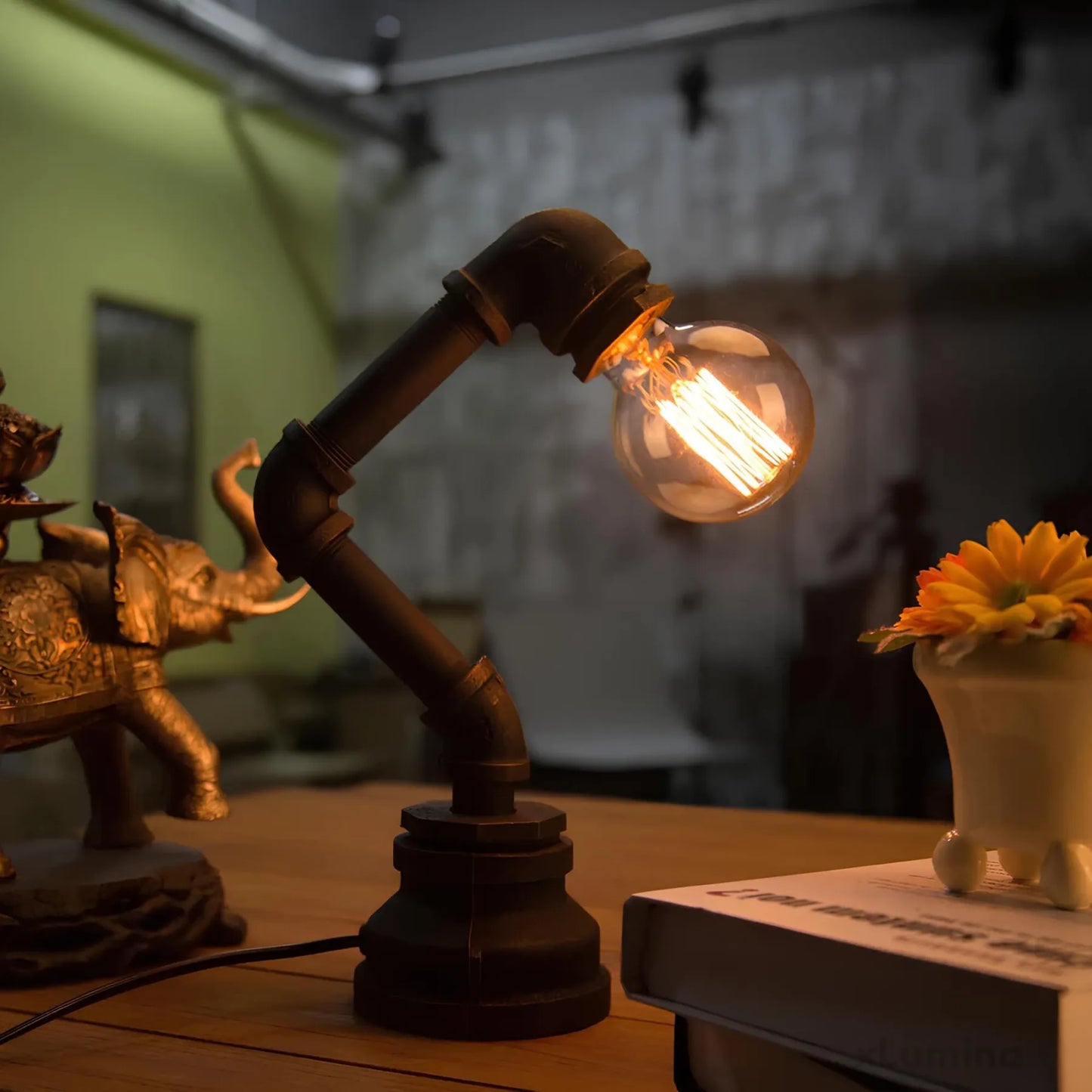 LiquidLuxe - Creatief ijzer, waterwerk verlichting tafellamp