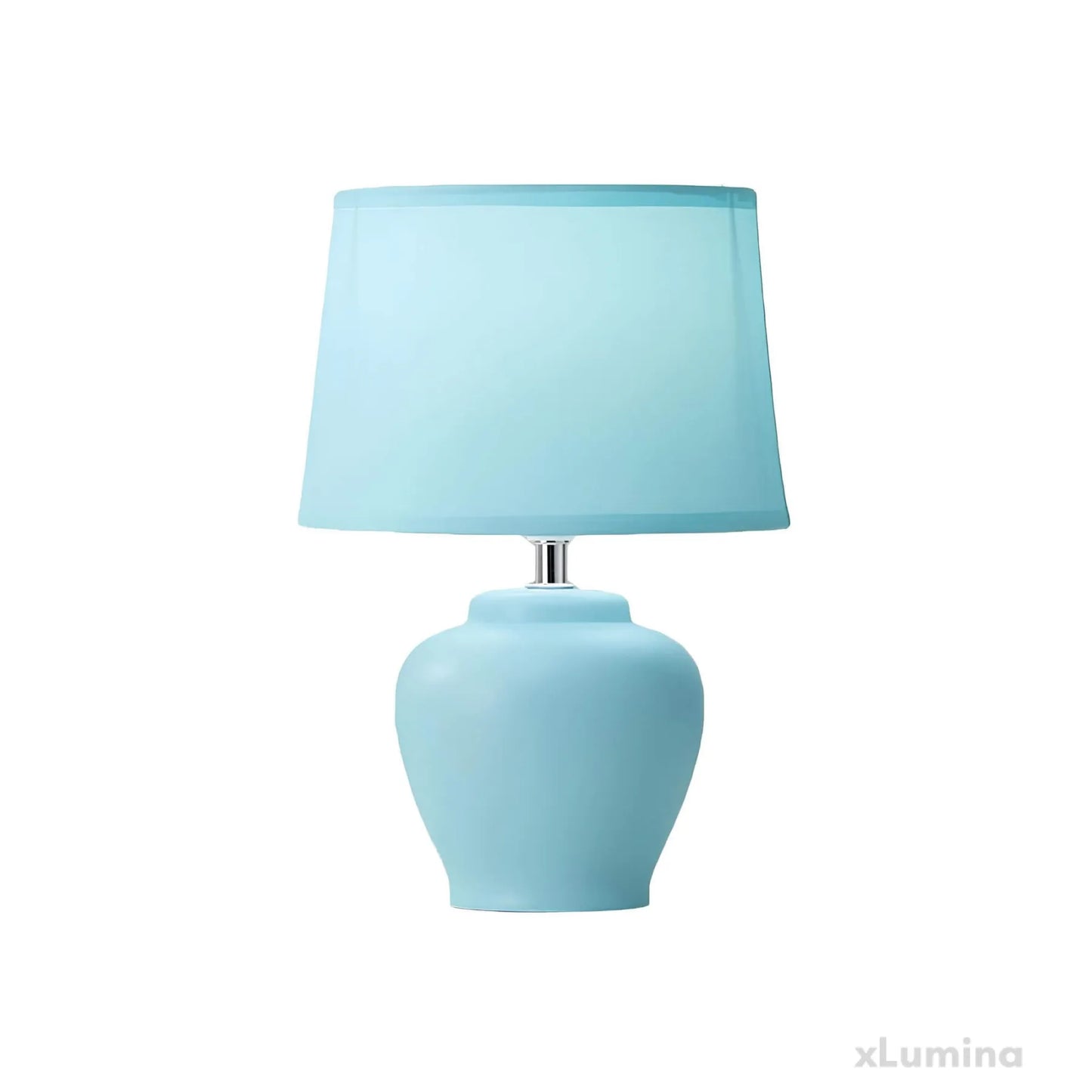 LisaLight - Keramische tafellamp met stoffen kap