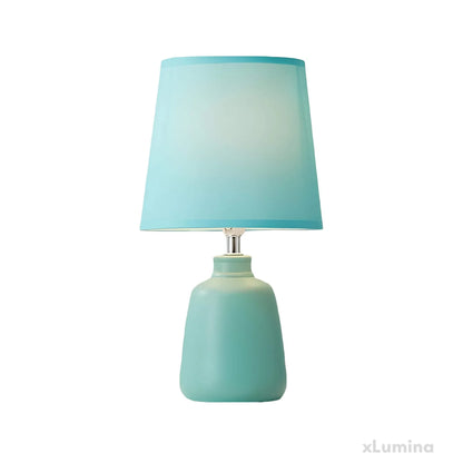 LisaLight - Keramische tafellamp met stoffen kap