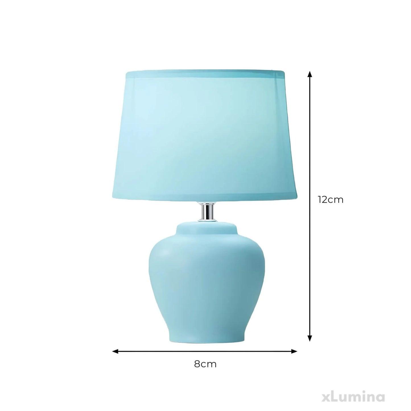 LisaLight - Keramische tafellamp met stoffen kap