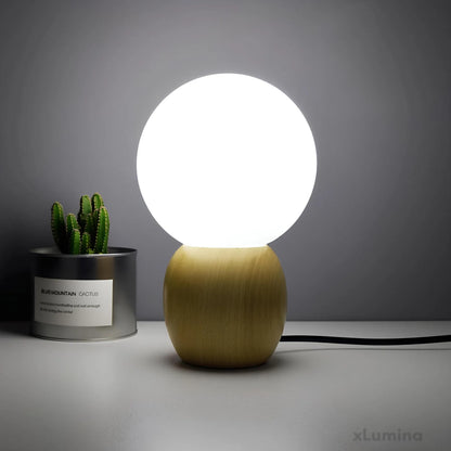 LumiOrb - Orbs bedlampje met houten basis