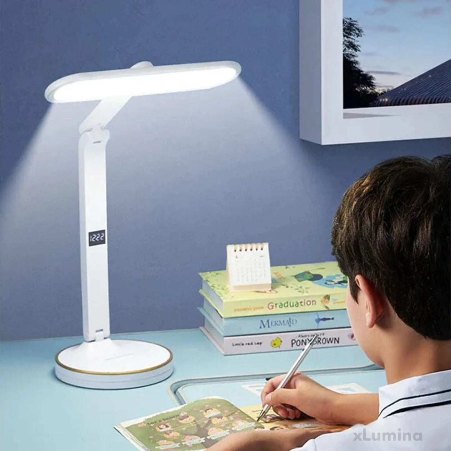 LumiTime - LED met klok tafellamp