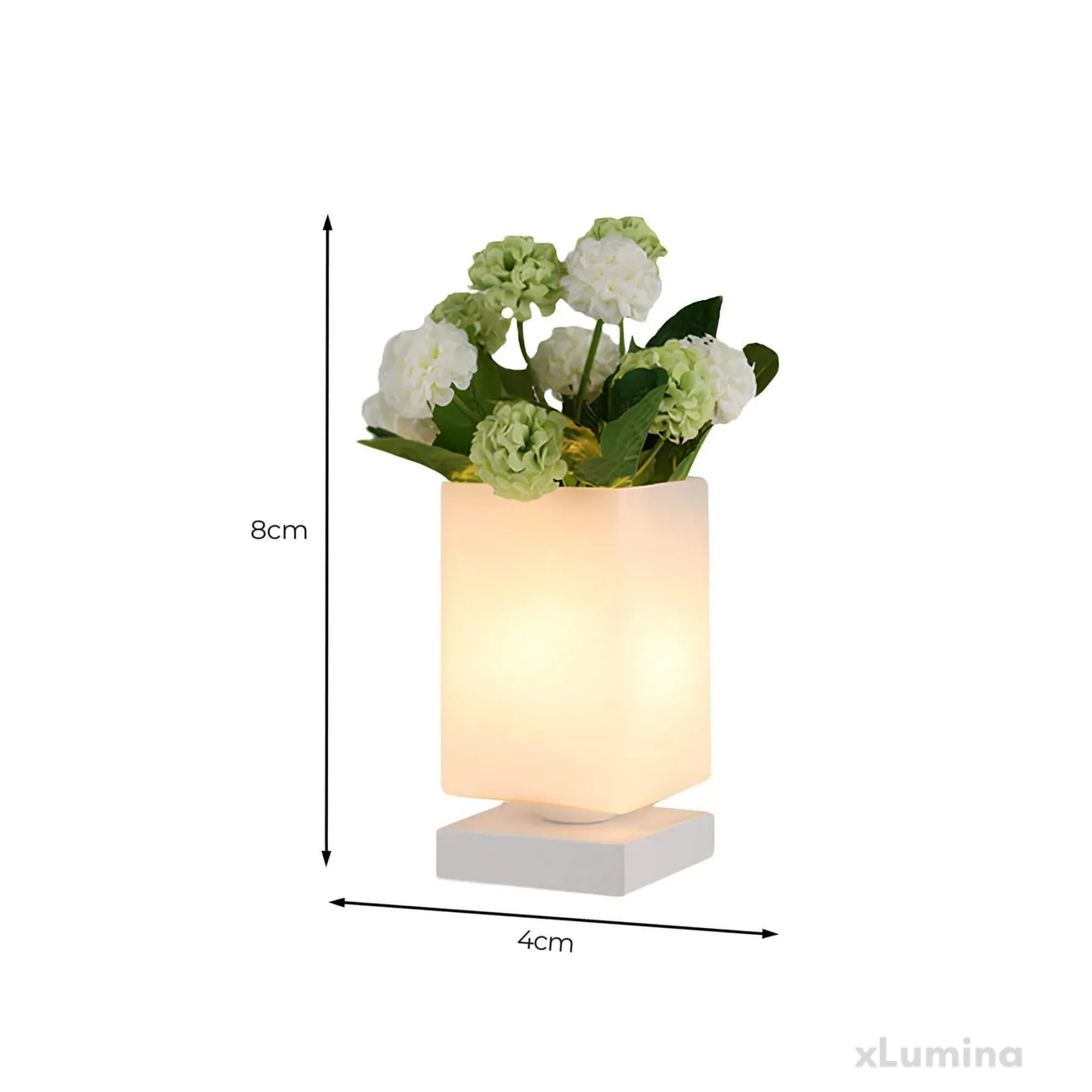Nachtlamp Luna - Elegante glazen tafellamp