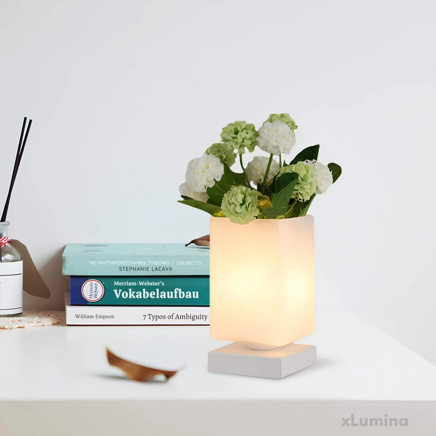 Nachtlamp Luna - Elegante glazen tafellamp