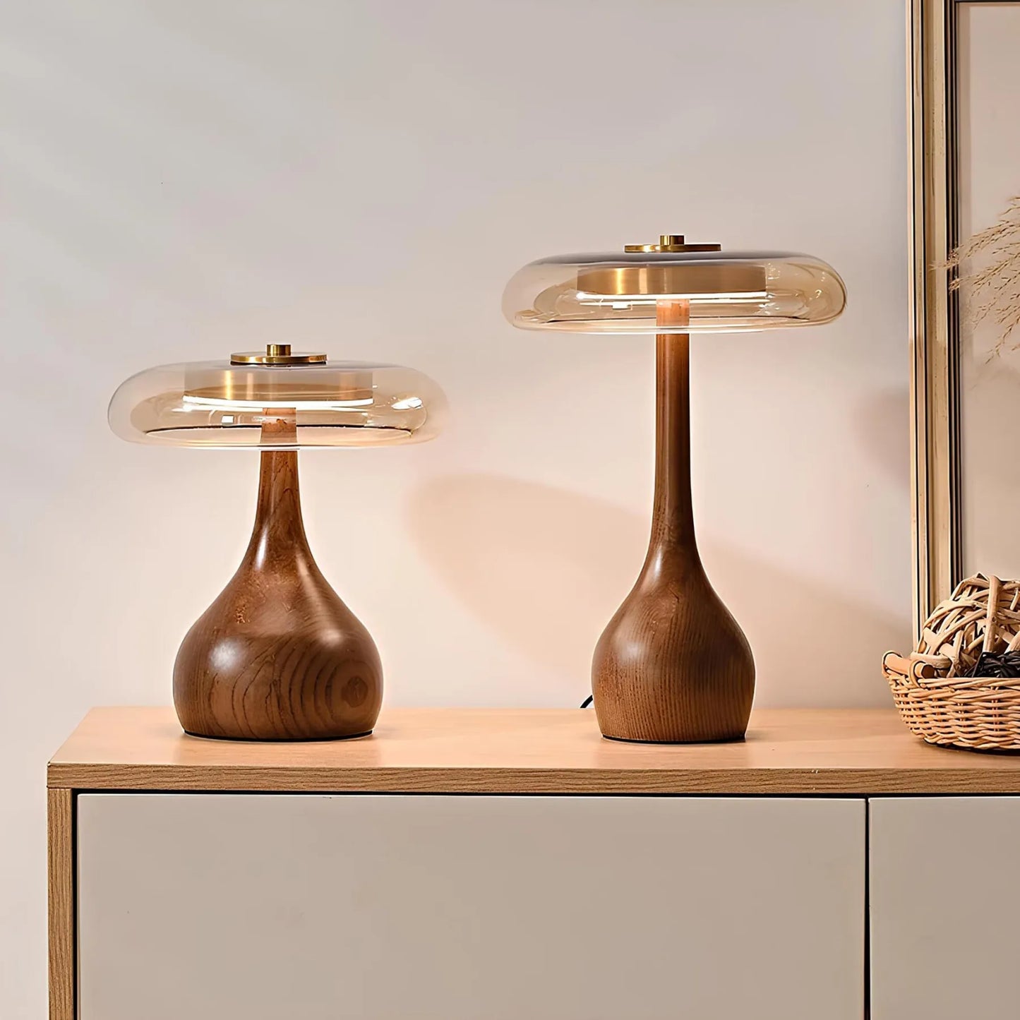 LuxeKupfer - Paddenstoel bureaulamp
