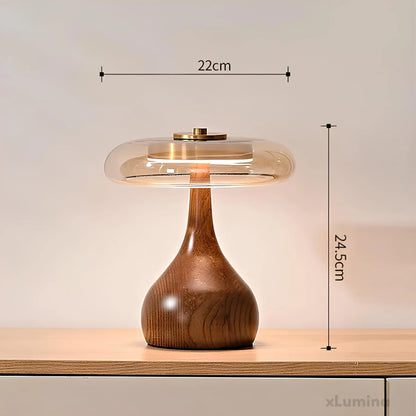 LuxeKupfer - Paddenstoel bureaulamp