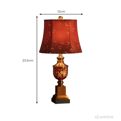 Luxora - Elegante rode keizerlijke tafellamp