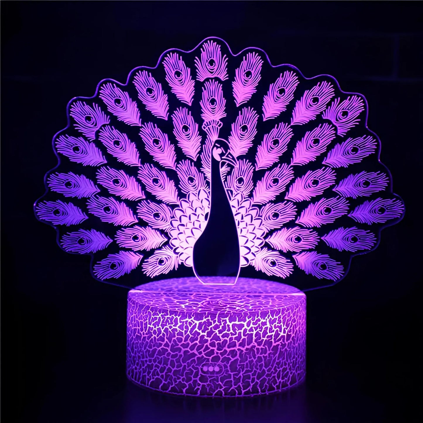 MagicColor – LED Nachtlampje met Pauwen Effect | Kleurenwisselende Tafellamp