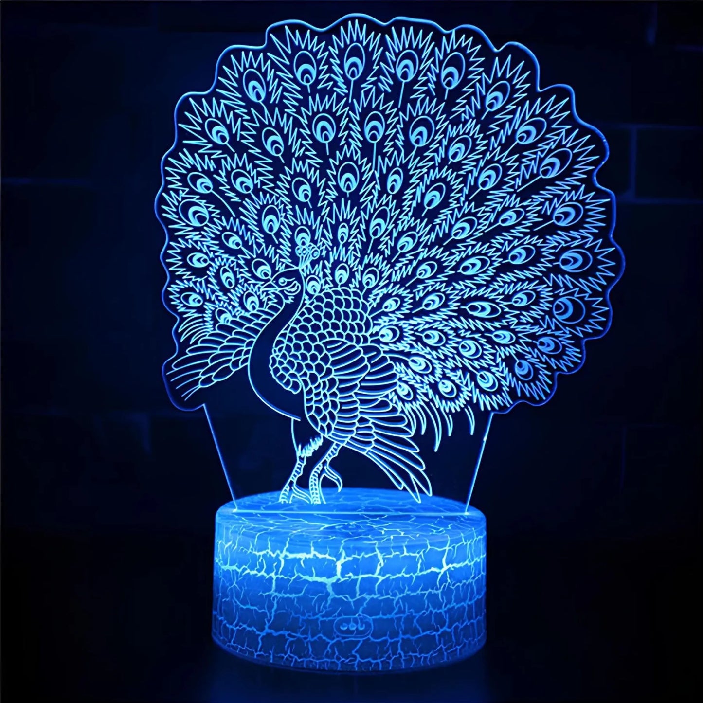 MagicColor – LED Nachtlampje met Pauwen Effect | Kleurenwisselende Tafellamp