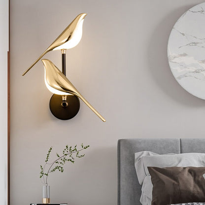 FeatherGlow | Elegante vogelvormige wandlamp