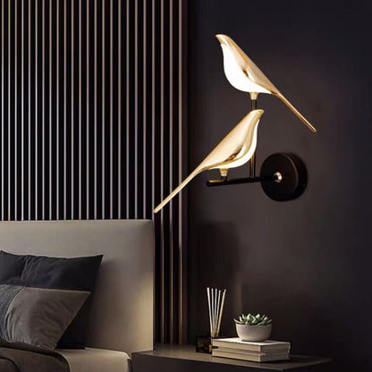 FeatherGlow | Elegante vogelvormige wandlamp
