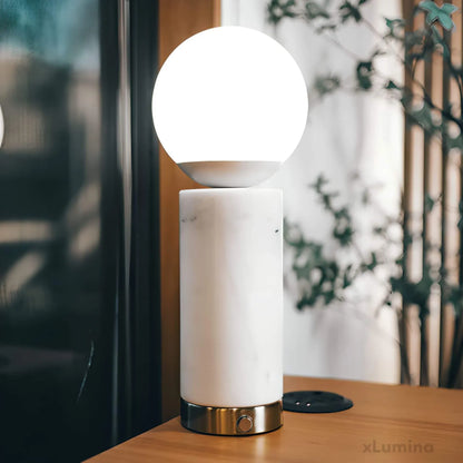 Marble Glow - Tafellamp met marmeren voet