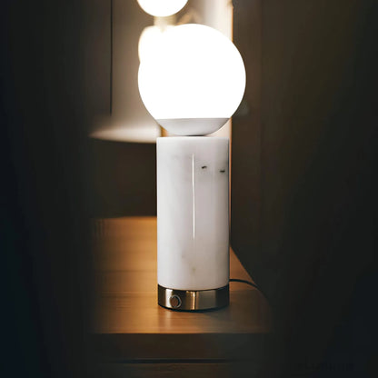 Marble Glow - Tafellamp met marmeren voet