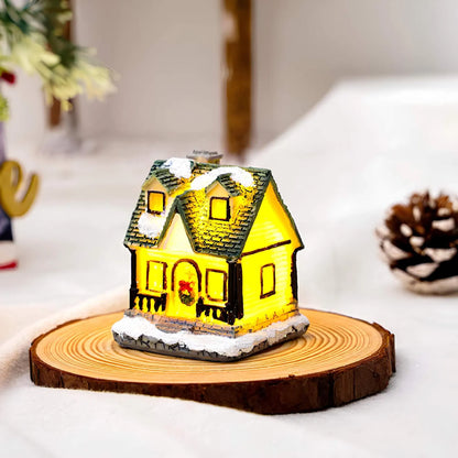 Microstar Kerst Miniatuurhuis met LED-verlichting – Sfeervolle Kerstdecoratie