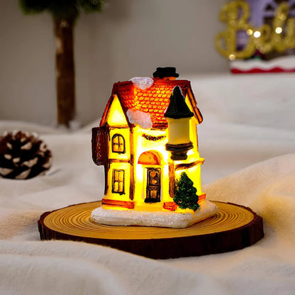 Microstar Kerst Miniatuurhuis met LED-verlichting – Sfeervolle Kerstdecoratie