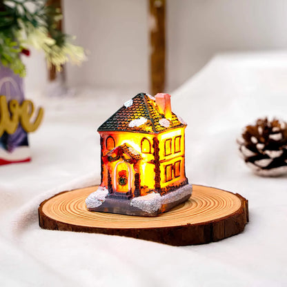 Microstar Kerst Miniatuurhuis met LED-verlichting – Sfeervolle Kerstdecoratie