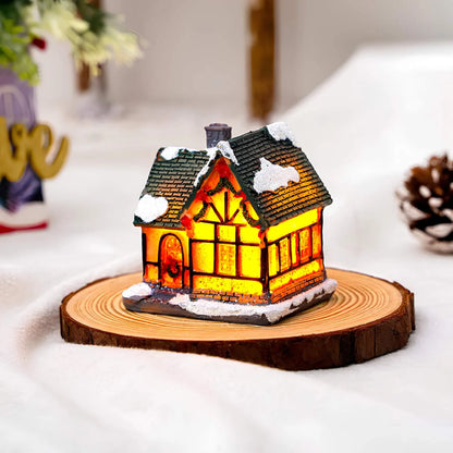 Microstar Kerst Miniatuurhuis met LED-verlichting – Sfeervolle Kerstdecoratie