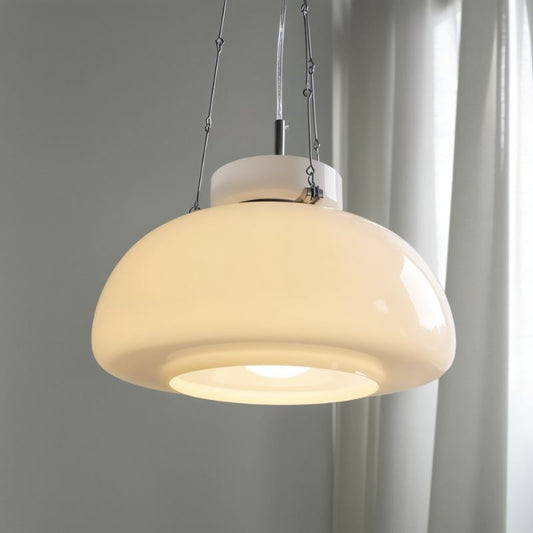 ClartéDouce - Elegante Glazen Melkwitte hanglamp