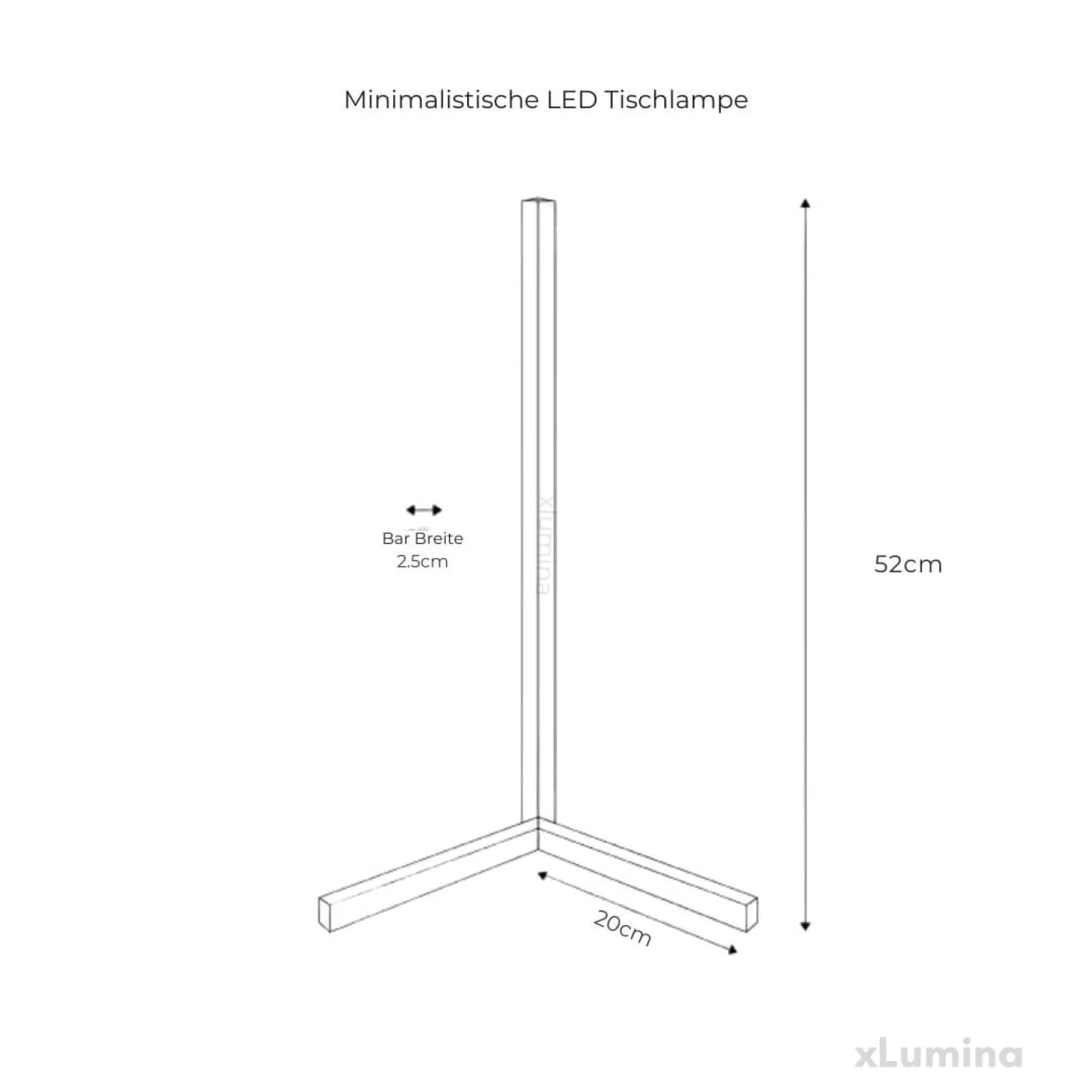 Minimalistische LED tafellamp