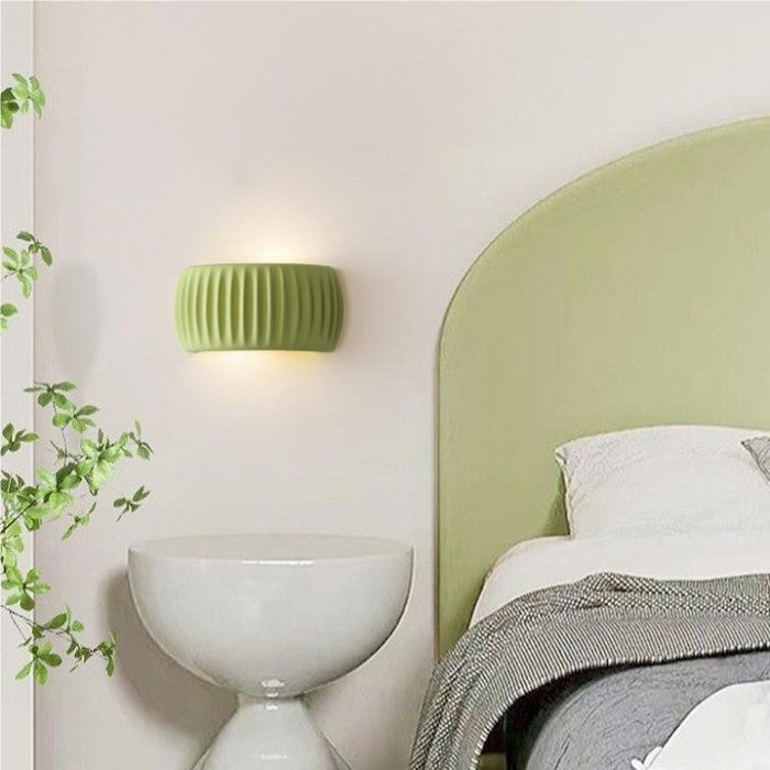 MacaronGlow | Elegante geribbelde wandlamp
