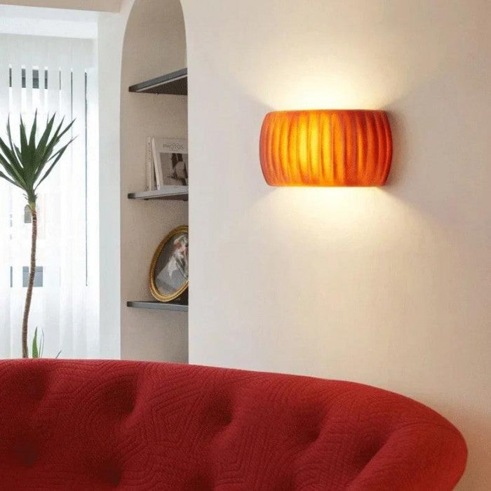 MacaronGlow | Elegante geribbelde wandlamp