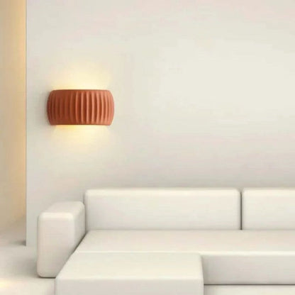 MacaronGlow | Elegante geribbelde wandlamp