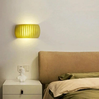 MacaronGlow | Elegante geribbelde wandlamp