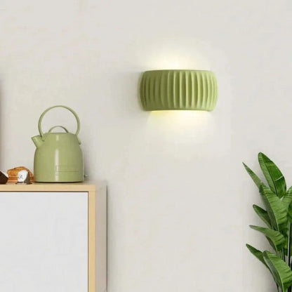 MacaronGlow | Elegante geribbelde wandlamp