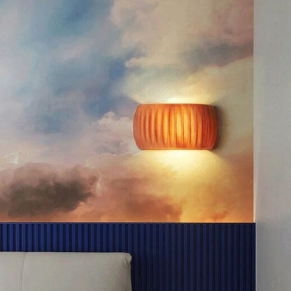 MacaronGlow | Elegante geribbelde wandlamp