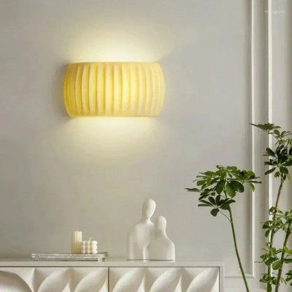 MacaronGlow | Elegante geribbelde wandlamp