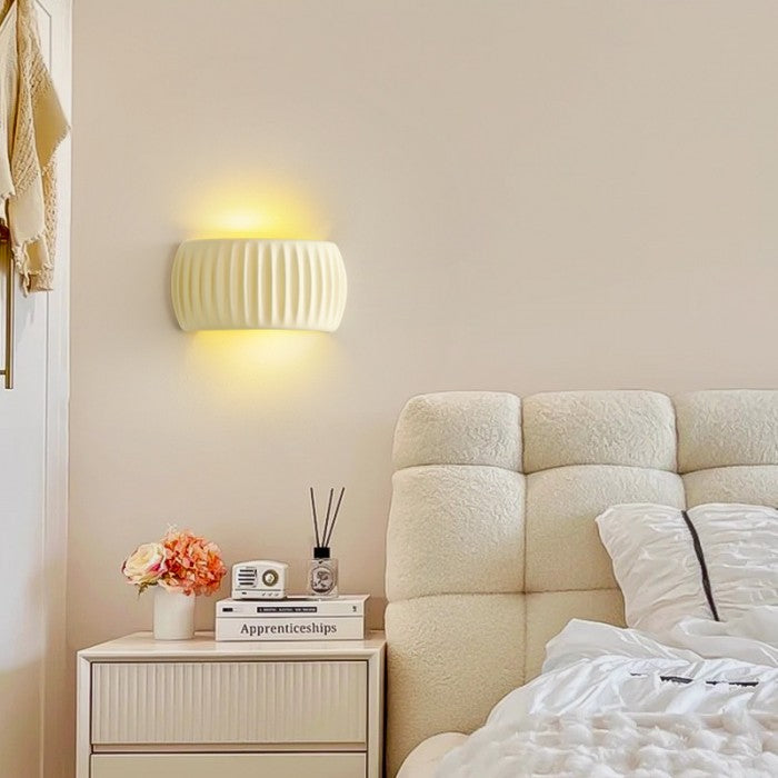 MacaronGlow | Elegante geribbelde wandlamp