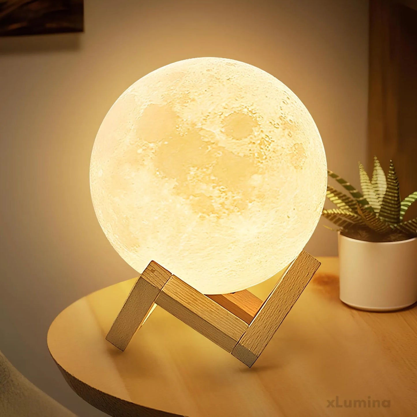 MoonLuxe - Maanbal tafellamp van kunststof