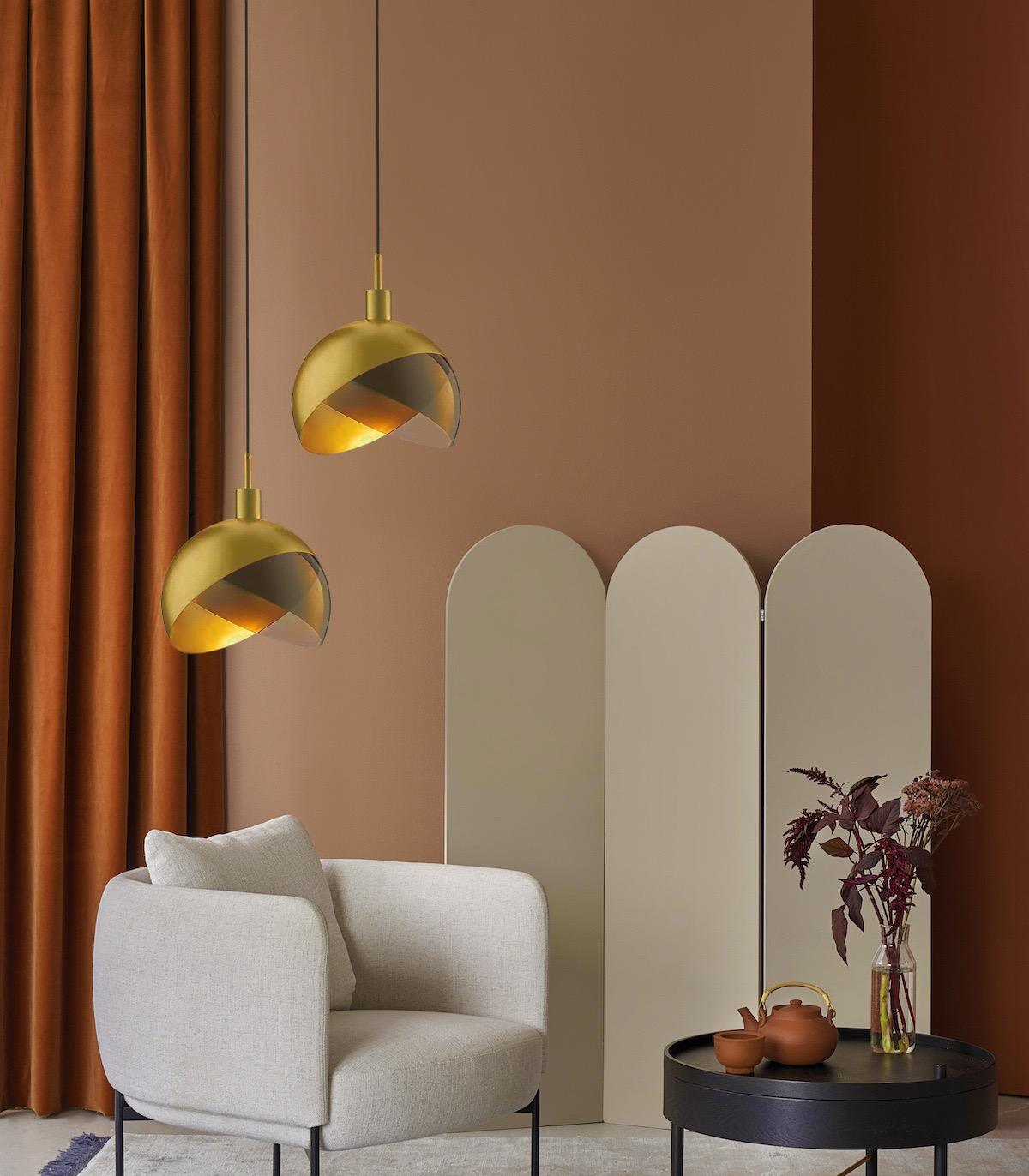 EOS - Elegante Gouden Glazen Hanglamp