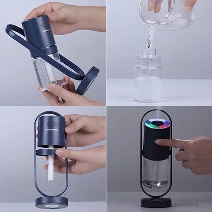 Nachtlampje met drinkfunctie, USB 360° draaibare tafellamp