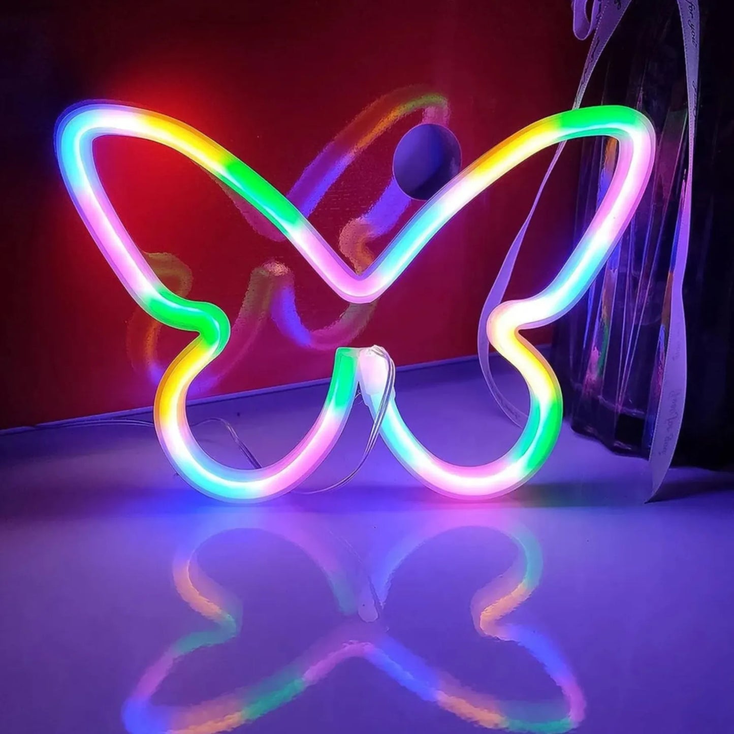 NeonWings - Neon vlinder tafellamp