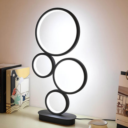 LumiHoop | Stijlvolle tafellamp met modern ontwerp en ronde voet