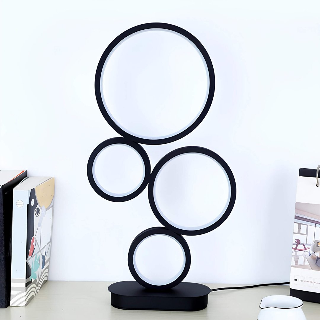 LumiHoop | Stijlvolle tafellamp met modern ontwerp en ronde voet