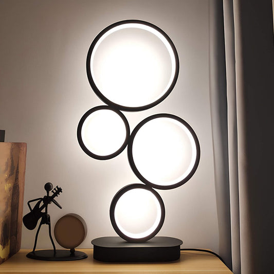 LumiHoop | Stijlvolle tafellamp met modern ontwerp en ronde voet