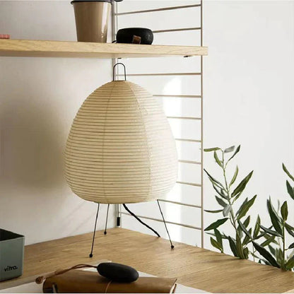Rijstlamp - Stijlvolle Japanse vloerlamp van rijstpapier voor een uitnodigende sfeer