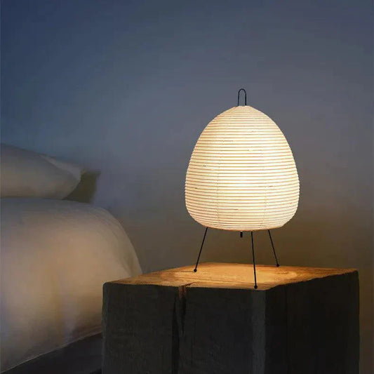 Rijstlamp - Stijlvolle Japanse vloerlamp van rijstpapier voor een uitnodigende sfeer